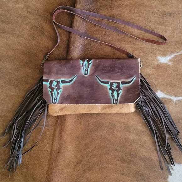 Western cowhide purse - Picture 1 of 5
